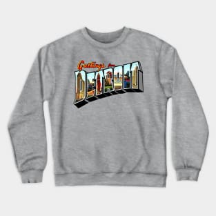 Greetings from Detroit (1950's) Crewneck Sweatshirt